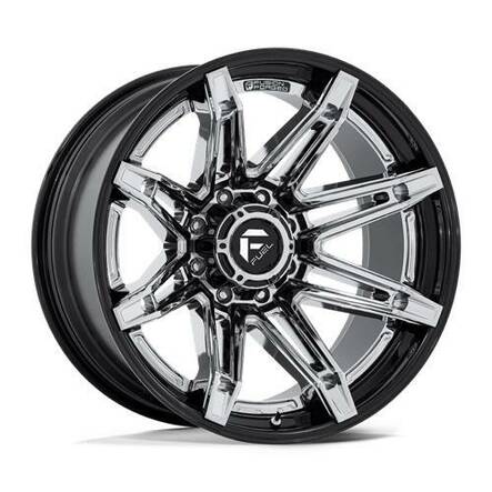 FC401 BRAWL CHROME W/ GLOSS BLACK LIP 10x20 8/180 ET-18 CB124.2 60° - Alumiinivanteet - 333523 - 1