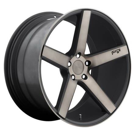 NC134 MATTE BLACK MACHINED 8,5x20 5/114,3 ET35 CB72.6 60° - Alumiinivanteet - 247413 - 1