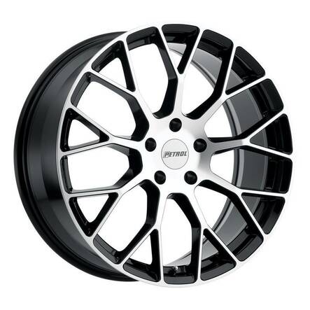P2B GLOSS BLACK W/ MACHINED FACE 8x18 5/108 ET40 CB72.1 60° - Alumiinivanteet - 333143 - 1