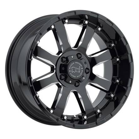 SIERRA GLOSS BLACK W/ MILLED SPOKES 10x20 5/139,7 ET-12 CB78.1 60° - Alumiinivanteet - 281623 - 1