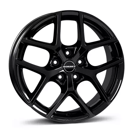 BORBET Y Black Gloss 7,5x17 5/114,3 ET47 CB72.5 60° - Alumiinivanteet - 340663 - 1