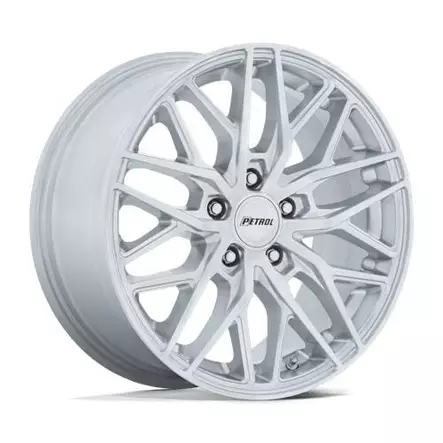 PE004 P3E MACHINED BRUSHED GLOSS SILVER 8,5x19 5/112 ET40 CB66.6 60° - Alumiinivanteet - 362363 - 1