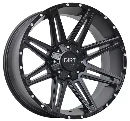 D88 Flatblack milled rivets 8,5x20 5/110/120 ET35 CB74.1 60° - Alumiinivanteet - 371193 - 1
