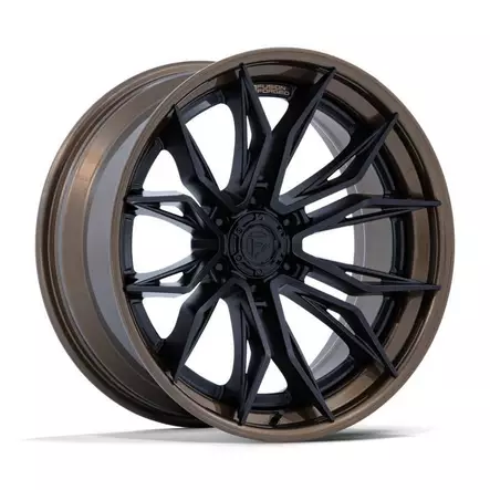 FC404 MUTINY MATTE BLACK W/ GLOSS BRONZE LIP 10x22 8/165,1 ET-18 CB125,1 60° - Alumiinivanteet - 366303 - 1