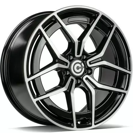 STYLISH Black Front Polished 9x19 5/112 ET45 CB66.5 60° - Alumiinivanteet - 336333 - 1