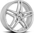 BROCK RCD17 Crystal Silver 6,5x16 5/112 ET44 CB66.6 R14 - Alumiinivanteet - 250383 - 1