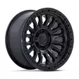 FC857 RINCON MATTE BLACK W/ GLOSS BLACK LIP 8,5x17 5/127 ET-1 CB71.5 60° - Alumiinivanteet - 339143 - 1