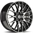 Illusion Black Front Polished 8,5x19 5/112 ET25 CB66,6 60° - Alumiinivanteet - 320213 - 1