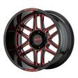 MO992 Gloss Black Milled With Red Tint 10x20 5/127 ET-18 CB71,5 60° - Alumiinivanteet - 237513 - 1