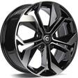 Raptor Black Front Polished 6,5x15 5/114,3 ET40 CB73.1 60° - Alumiinivanteet - 313563 - 1