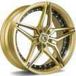 SV-AR Gold Black lip milled black 9,5x19 5/120 ET35 CB74.1 60° - Alumiinivanteet - 314093 - 1