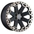 WARLORD MATTE BLACK W/ MACHINED DARK TINT 9x17 8/180 ET-12 CB125,1 60° - Alumiinivanteet - 330883 - 1