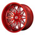 XD859 Candy Red Milled 12x22 6/135/139,7 ET-44 CB106,1 60° - Alumiinivanteet - 272673 - 1