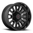 XD864 ROVER SATIN BLACK W/ GLOSS BLACK LIP 9x20 5/150 ET18 CB110,1 60° - Alumiinivanteet - 327943 - 1