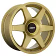 R118 SIX MATTE GOLD 8,5x19 5/100/112 ET45 CB66,5 60° - Alumiinivanteet - 338873 - 1