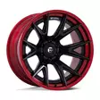 FC402 CATALYST MATTE BLACK W/ CANDY RED LIP 12x22 8/170 ET-44 CB125.1 60° - Alumiinivanteet - 341363 - 1