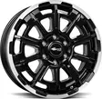 BROCK B45 Black Full Pol 8x20 6/139,7 ET55.1 CB93.1 60° - Alumiinivanteet - 355263 - 2