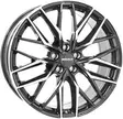 GPX Black Polished 8x19 5/108 ET45 60° - Alumiinivanteet - 363053 - 1