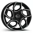 MAK Express Black Mirror 7x17 5/108 ET46 CB65,1 Flat - Alumiinivanteet - 305583 - 1