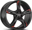 RONAL R62 Red Jet Black 8x19 5/112 ET35 CB76,0 R13 - Alumiinivanteet - 345153 - 1