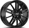 RONAL R67 Jet Black 8x18 5/120 ET42 CB65,1 R14 - Alumiinivanteet - 345473 - 1