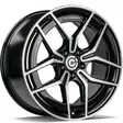 STYLISH Black Front Polished 9x19 5/112 ET45 CB66.5 60° - Alumiinivanteet - 336333 - 1