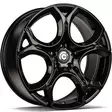UNIQUE Black Glossy 8x19 5/112 ET45 CB57.1 60° - Alumiinivanteet - 350553 - 1