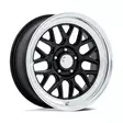 VN516 G-FORCE GLOSS BLACK W/ DIAMOND CUT LIP 9x17 5/114,3 ET0 CB72.6 60° - Alumiinivanteet - 354353 - 1