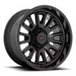 XD864 ROVER SATIN BLACK W/ GLOSS BLACK LIP 10x20 8/165,1 ET-18 CB125,1 60° - Alumiinivanteet - 281013 - 1