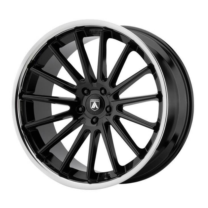 AB24 Gloss Black Chrome Lip 10,5x20 5/112 ET38 CB72,6 60° - Alumiinivanteet - 242763 - 1