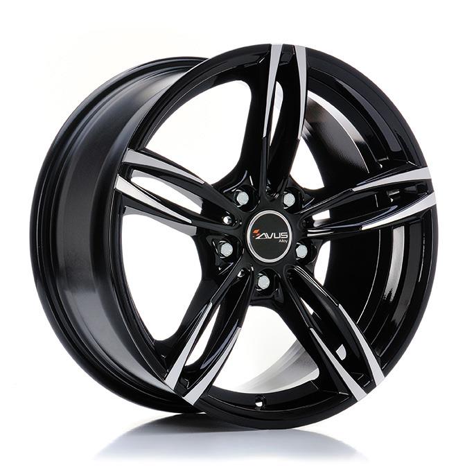 AVUS AC-MB3 Black Polished 9,5x20 5/112 ET40 CB66,7 60° - Alumiinivanteet - 269573 - 1