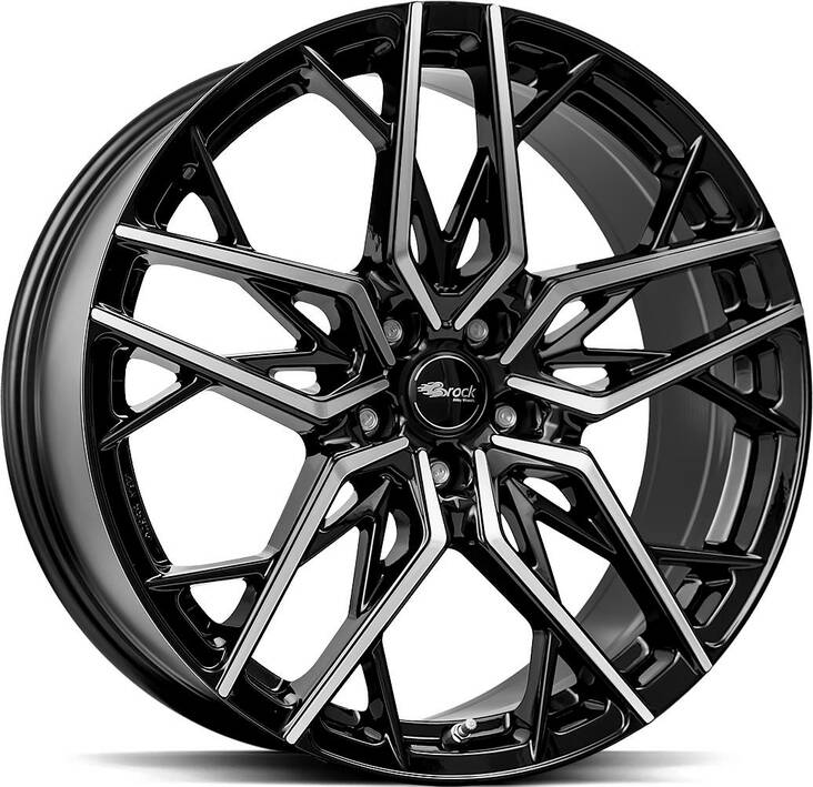 BROCK B44 Black Full Pol 8,5x20 5/114,3 ET30 CB72.6 60° - Alumiinivanteet - 334383 - 1