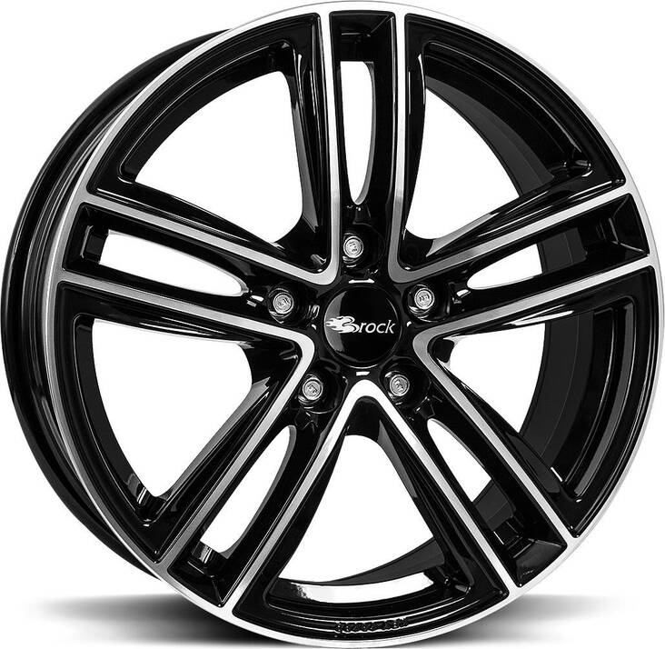 BROCK RC27 Black Full Pol 8x18 5/112 ET51 CB57.1 60° - Alumiinivanteet - 331233 - 1