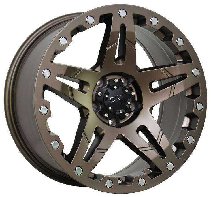 D66 Bronze Chrome rivets 9x18 5/120 ET25 CB65,1 60° - Alumiinivanteet - 317603 - 1