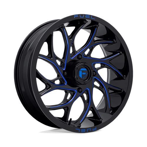 D778 RUNNER UTV GLOSS BLACK MILLED CANDY BLUE 7x18 4/156 ET13 CB132.0 60° - Alumiinivanteet - 326293 - 1