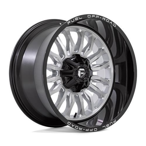 D798 ARC SILVER BRUSHED FACE W/ MILLED BLACK LIP 9x20 6/135/139,7 ET1 CB106,1 60° - Alumiinivanteet - 328313 - 1