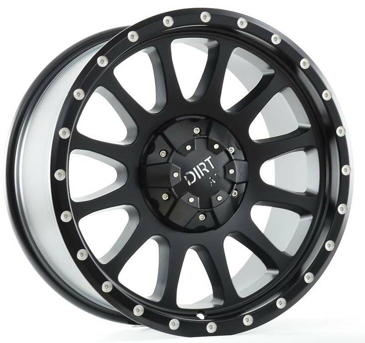 D95 Flatblack milled rivets 9x18 6/114,3/120 ET25 CB73,1 60° - Alumiinivanteet - 273093 - 1