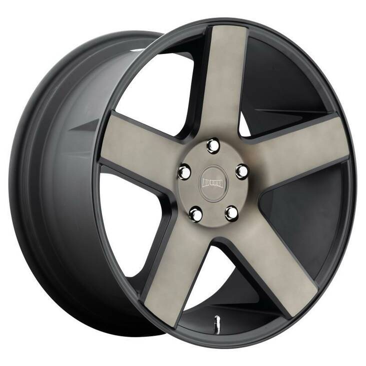 DC116 MATTE BLACK DOUBLE DARK TINT 8,5x22 5/120 ET35 CB72,6 60° - Alumiinivanteet - 253433 - 1