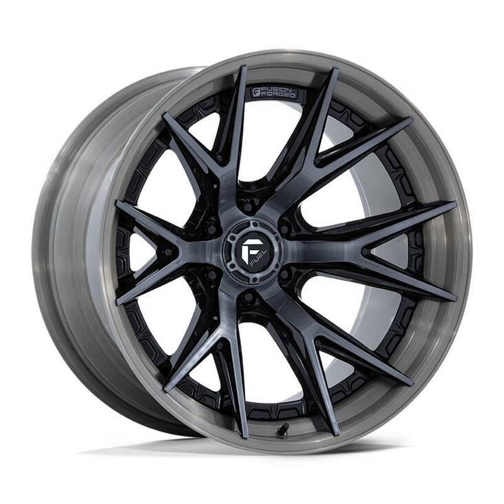 FC402 CATALYST GLOSS BLACK BRUSHED DARK TINT 10x22 6/139,7 ET-18 CB106.1 60° - Alumiinivanteet - 328373 - 1