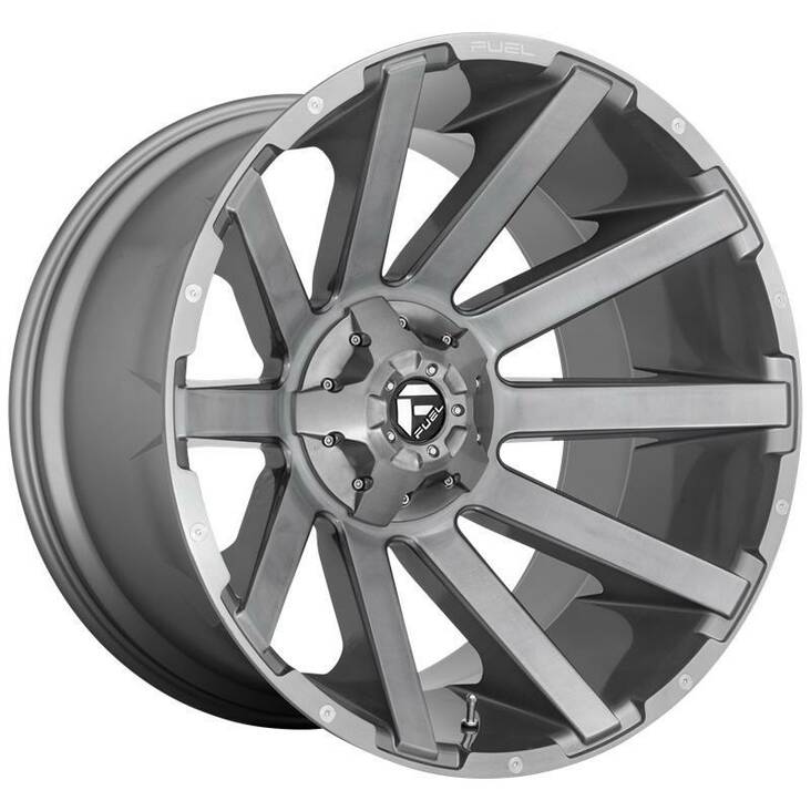 FC714 BRUSHED GUN METAL TINTED CLEAR 10x22 6/135/139,7 ET-19 CB106,1 60° - Alumiinivanteet - 272513 - 1