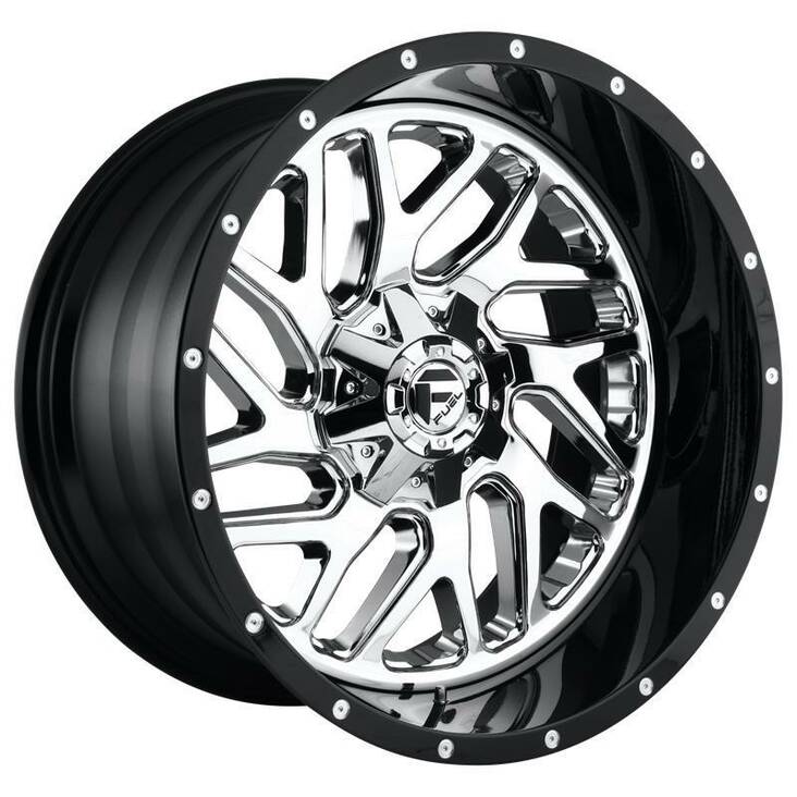 FT211 CHROME PLATED GLOSS BLACK LIP 10x22 8/170 ET-13 CB125,1 60° - Alumiinivanteet - 251293 - 1