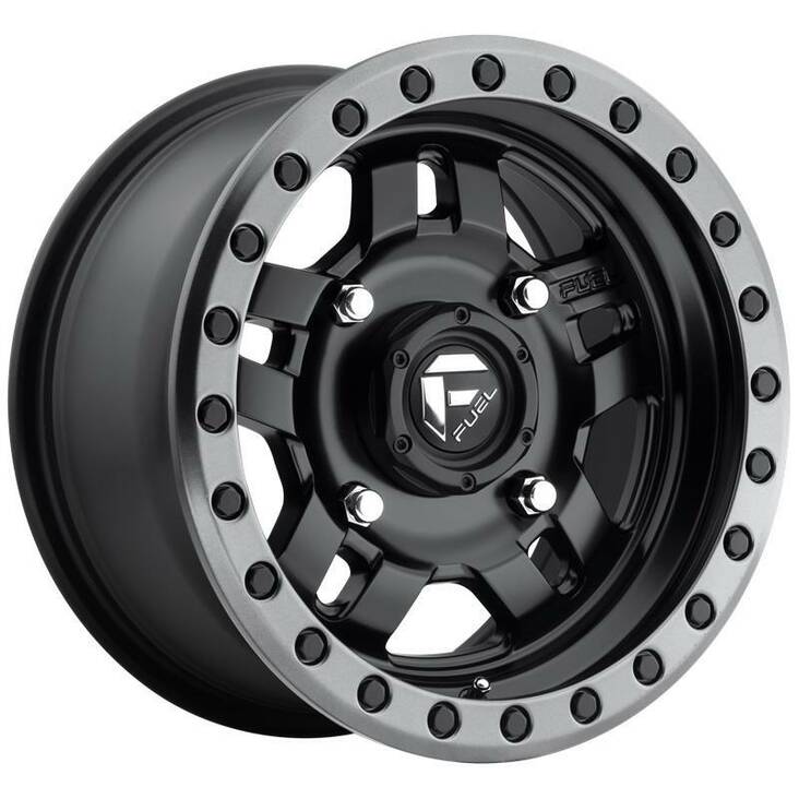 FV557 MATTE BLACK GUN METAL RING 7x14 4/156 ET38 CB132.0 60° - Alumiinivanteet - 243043 - 1