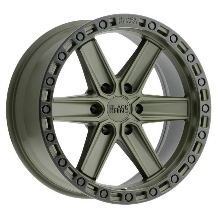 HENDERSON OLIVE DRAB GREEN W/ BLACK RING 9x17 6/135 ET0 CB87,1 60° - Alumiinivanteet - 325253 - 1