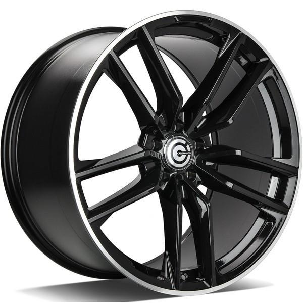 Invention Black Glossy Lip Polished 11x21 5/112 ET49 CB66.5 60° - Alumiinivanteet - 314343 - 1