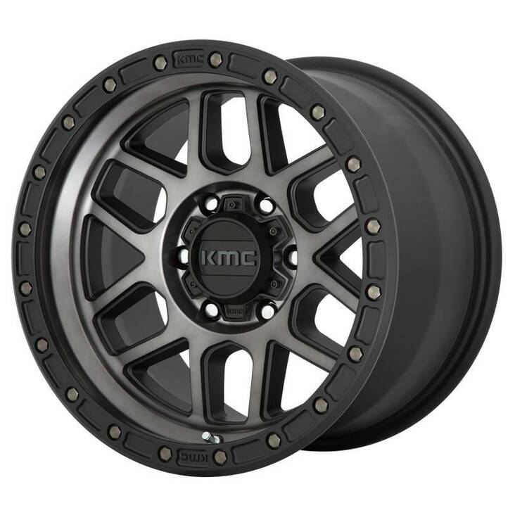 KM544 MESA SATIN BLACK W/ GRAY TINT 9x18 5/150 ET25 CB110,1 60° - Alumiinivanteet - 338443 - 1