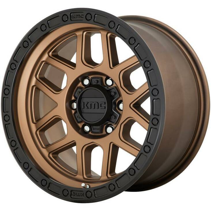 KM544 Matte Bronze With Black Lip 9x17 6/139,7 ET18 CB106,2 60° - Alumiinivanteet - 253553 - 1