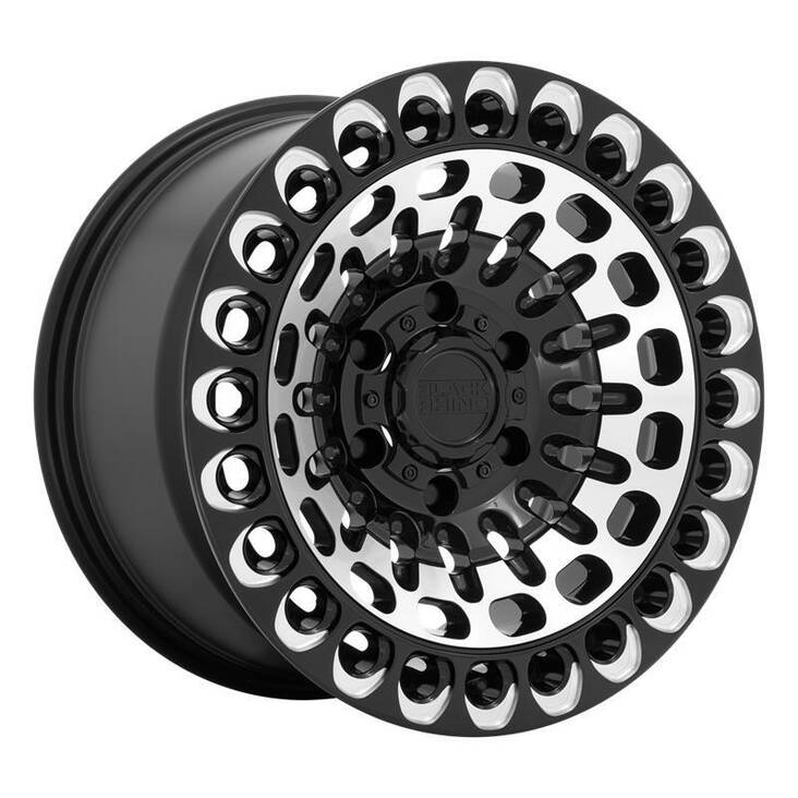 LABYRINTH GLOSS BLACK W/ MACHINED FACE & MILLING 9,5x17 5/127 ET-18 CB71,5 60° - Alumiinivanteet - 295243 - 1