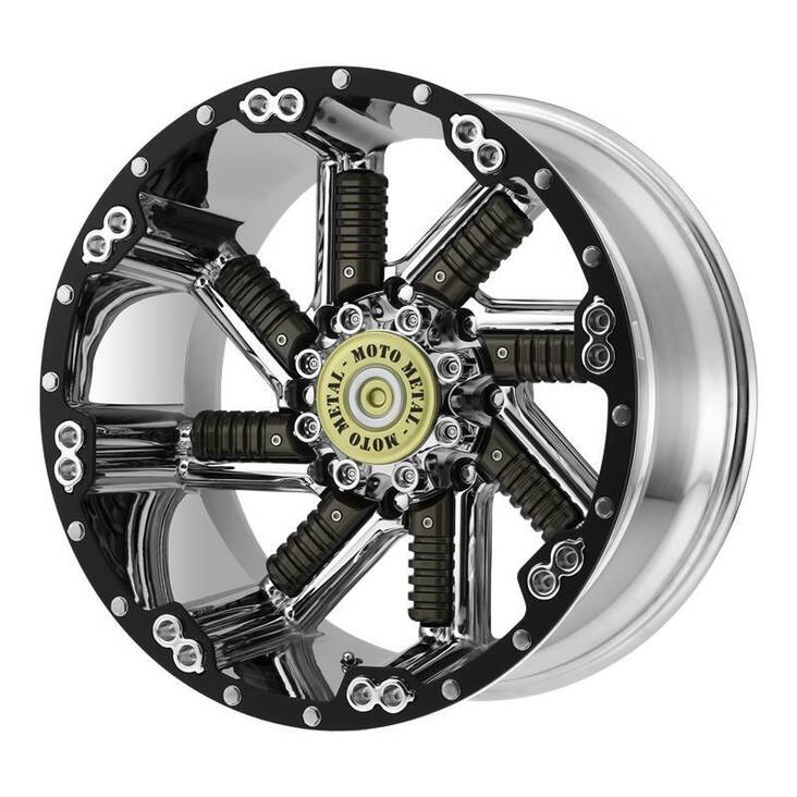 MO979 Chrome With Gun Metal Inserts 10x20 8/170 ET-24 CB125,5 60° - Alumiinivanteet - 317623 - 1