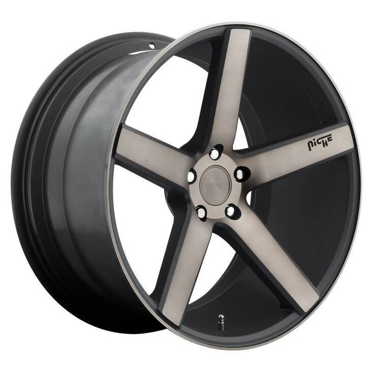 NC134 MATTE BLACK MACHINED 8,5x19 5/112 ET34 CB66,5 60° - Alumiinivanteet - 289263 - 1