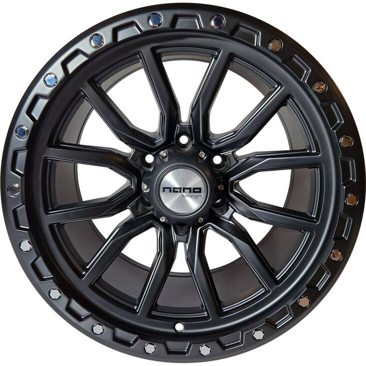 Nano Y0156 Full Matt Black 10x18 6/139,7 ET-18 CB110,0 BLACK FRIDAY 23 60° - Alumiinivanteet - 329373 - 1